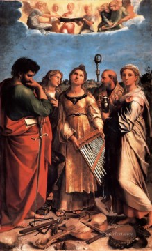 聖セシリアの祭壇画 ルネサンスの巨匠ラファエロ Oil Paintings